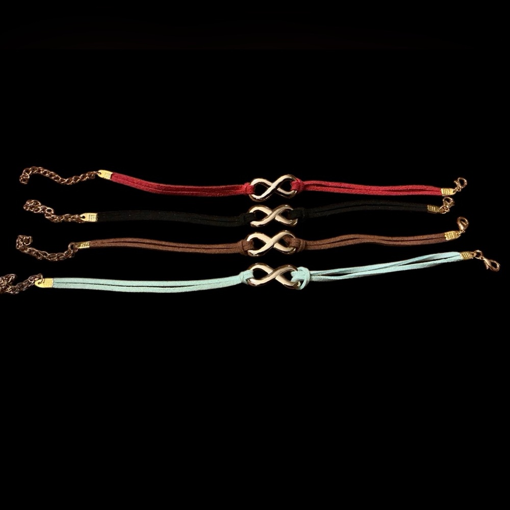 Infinity Symbol Bracelets Set - Picture 1 of 7